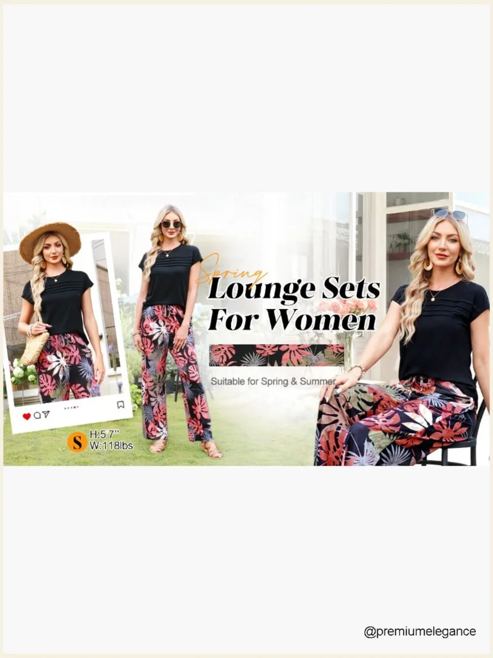 Two Piece Set Matching Set Summer Outfits Wide Leg Pants Travel Airport
